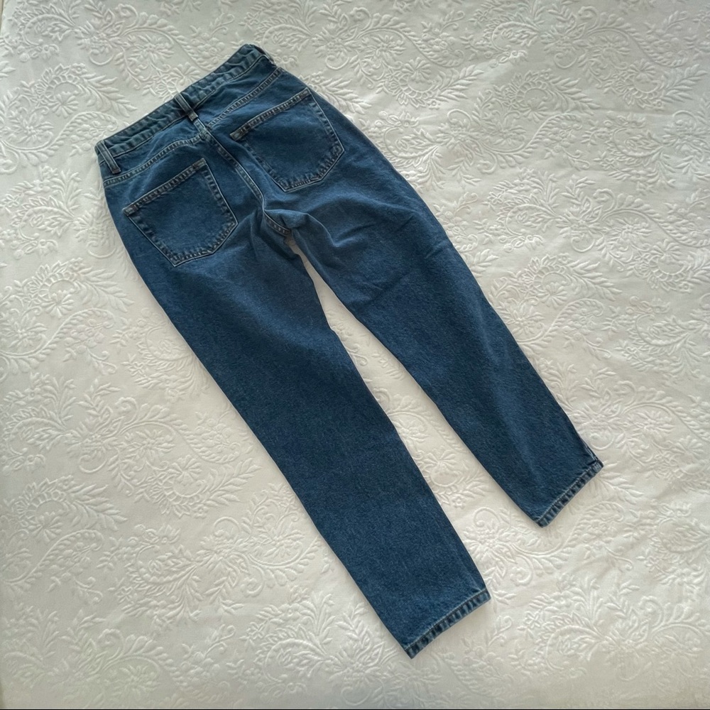 Free People We the Free Dark Denim Mom Jean 25 - Picture 10 of 16